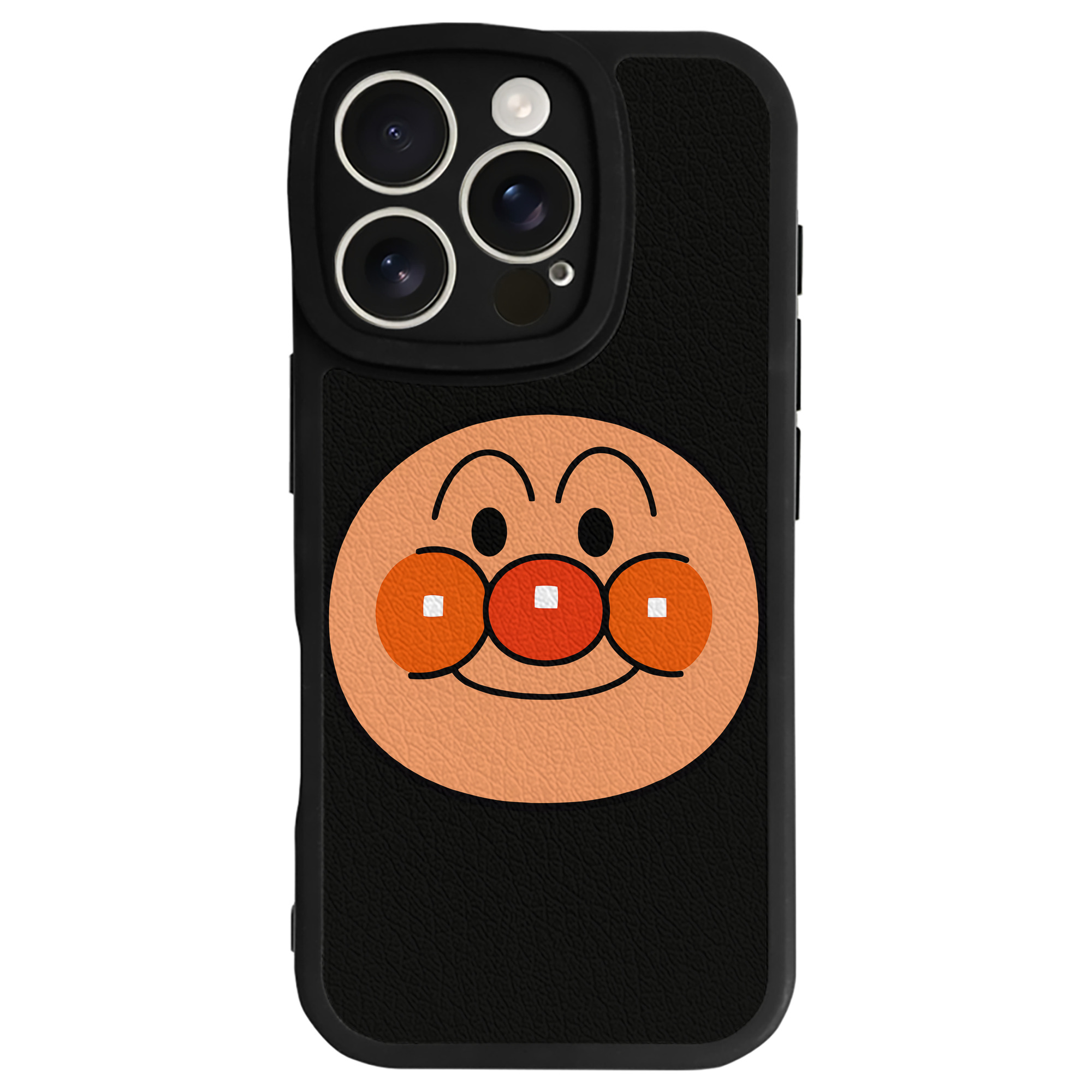 （画像用） アンパンマン Anpanman 【iPhone 16シリーズ対応】シリコンスマホケース（レザー調） 材質：シリコン